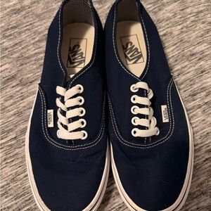 Vans Dark Blue Canvas Sneakers (9.5 Womens)
